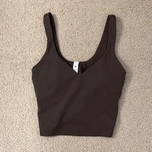 lululemon athletica Chocolate Brown V-Neck Tank